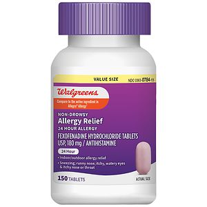 UPC 311917135229 product image for Walgreens Wal-Fex Non-Drowsy 24 Hour Allergy Relief Tablets, 150 ea | upcitemdb.com