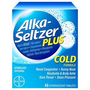 UPC 016500557203 product image for Alka-Seltzer Plus Cold Formula Effervescent Tablets, Original, 48 ea | upcitemdb.com