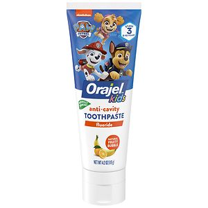 Orajel Bubble Guppies Anticavity Fluoride Toothpaste, 2+ Years, Fin-tastic Fruit- 4.2 oz