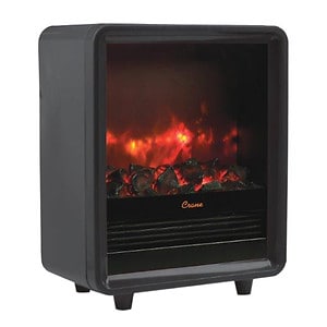 Crane USA Mini Fireplace Heater, Black, 1 ea