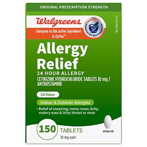 UPC 311917161761 product image for Walgreens 24 Hour Allergy 10mg Tablets, 150 ea | upcitemdb.com