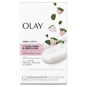 UPC 037000916536 product image for Olay Fresh Outlast Beauty Bars, Cooling White Strawberry & Mint, 6 ea | upcitemdb.com