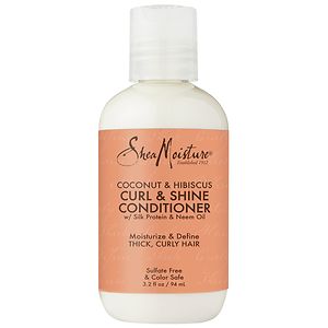 SheaMoisture Curl & Shine Conditioner, Coconut & Hibiscus- 3.2 fl oz