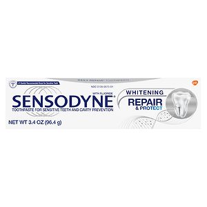 Sensodyne Toothpaste for Sensitive Teeth &amp; Cavity Protection, Repair 
