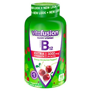 Vitafusion Extra Strength B-12 3000 mcg, Cherry- 90 ea