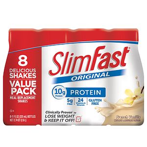 SlimFast Ready to Drink, 11 oz Bottles, 8 pk, French Vanilla, 11 oz