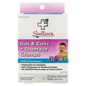 UPC 094841820019 product image for Similasan Gas & Colic + Stomach Cramps Quick Dissolving Tablets, 135 ea | upcitemdb.com