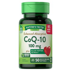 UPC 840093100603 product image for Nature's Truth CoQ-10 100mg Plus Black Pepper Extract, 50 ea | upcitemdb.com