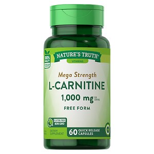 Nature's Truth L-Carnitine 500mg Plus CoQ-10- 60 ea