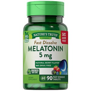 UPC 840093101648 product image for Nature's Truth Melatonin 5mg, Berry, 90 ea | upcitemdb.com