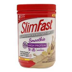 SlimFast Advanced Nutrition High Protein Smoothie, Vanilla Cream, 12.83 oz