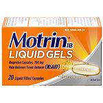 Motrin IB Pain Reliever / Fever Reducer Liquid Gels- 20 ea