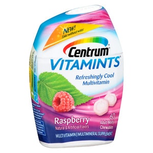 UPC 300054454607 product image for Centrum Vitamints, Chewables, Raspberry Mint, 60 ea | upcitemdb.com