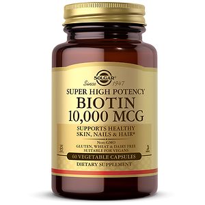 UPC 033984523876 product image for Solgar Biotin 10,000 mcg, Vegetable Capsules, 60 ea | upcitemdb.com