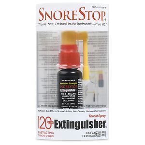 SnoreStop Extinquisher, Homeopathic Anti-Snoring Oral Spray