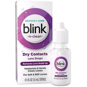 Complete by AMO Blink-N-Clean Lens Drops For Soft Contact Lenses, .5 fl oz