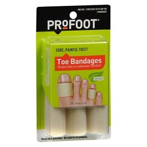 UPC 080376015686 product image for Profoot Care Toe Bandages, Medium, 4