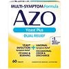 AZO Yeast, Natural Symptom Prevention & Relief, 400mg, Tablets, 60 ea