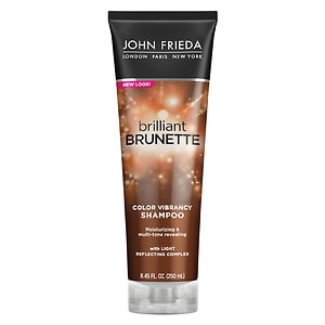John Frieda Brilliant Brunette Shine Release Moisturizing Shampoo for All Shades, 8.45 fl oz