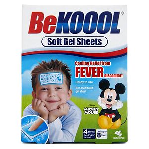 Be Koool Soft Gel Sheets for Kids, 4 ea