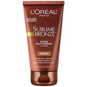 L'Oreal Paris Sublime Self-Tanning Lotion, Medium Natural- 5 fl oz