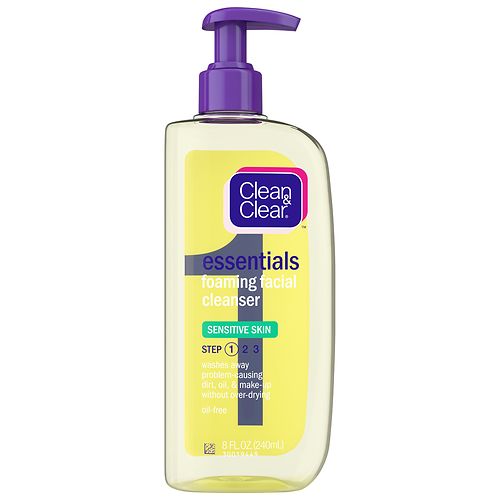 Clean & Clear Foaming Facial Cleanser, Sensitive Skin 8 fl oz (240 ml 