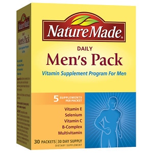 Nature Made Daily Men's Pack, Vitamin Supplement for Men, Packets ...