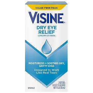 Visine Dry Eye Relief Twin Pack, .5 oz